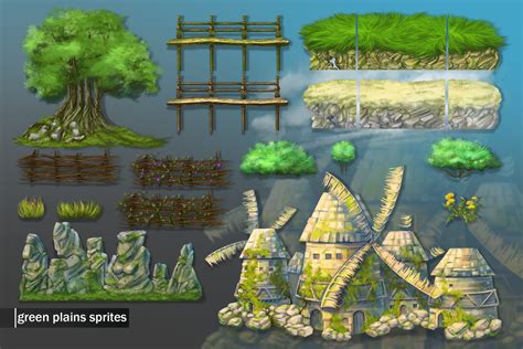 2d assets pack|2D Environments .